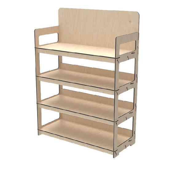 Стеллаж из фанеры EKOSTAR 1000х450х1400 Киев