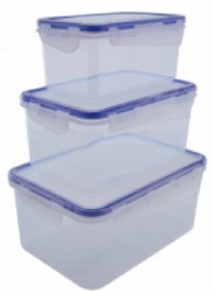 Набір контейнерів для харчових продуктів прямокутний 3в1 Алеана Житомир - изображение 1
