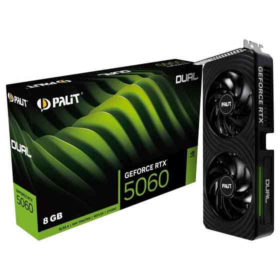 Відеокарта GF RTX 5060 8 GB GDDR7 Dual Palit (NE75060019P1-GB2063D) Black Харьков