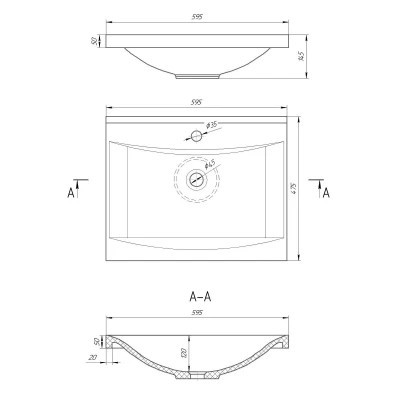 Раковина GRANADO Laredo white gel (gbs1005g) Винница - изображение 6