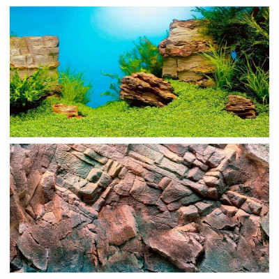 Декорація в акваріум Juwel Фон Poster 1 100x50 см (підводний ландшафт/скелі) (4022573862607) Вінниця - фото 1