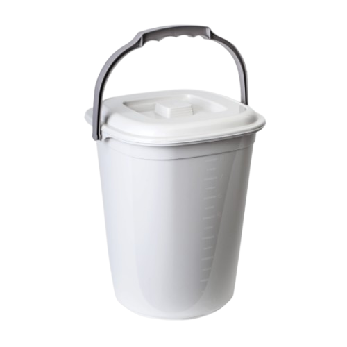 Відро 9л з кришкою пластик біла троянда/какао Smart Алеана Житомир - фото 1