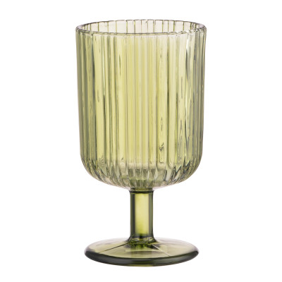 Набор бокалов Ardesto 300мл, 2шт, скло, зелений (AR2630GGR) Винница - изображение 3