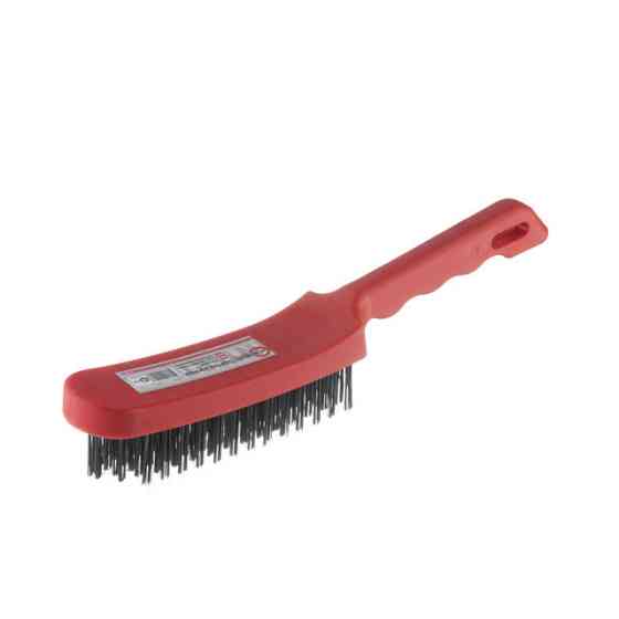 Щітка ручна, 6-рядна, пластиковий корпус, cталевий дріт INTERTOOL BT-0009 Київ