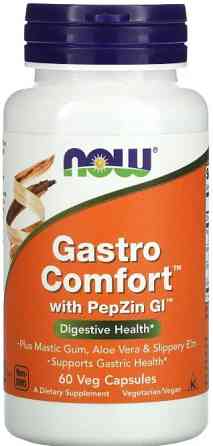 Підтримка здоров'я шлункаNow Foods Gastro Comfort с PepZin GI 60 вег кас Київ