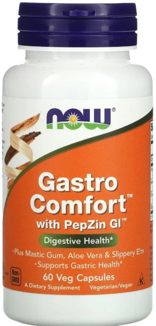 Поддержка здоровья желудка Now Foods Gastro Comfort с PepZin GI 60 вег кас Киев - изображение 1