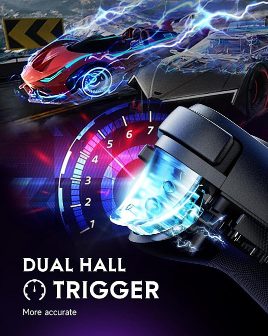 Ігровий контролер EasySMX M10 Чорний Type-C для Android та iPhone 15 Hall джойстики та тригери 255 рівнів низька затримка Київ - фото 9