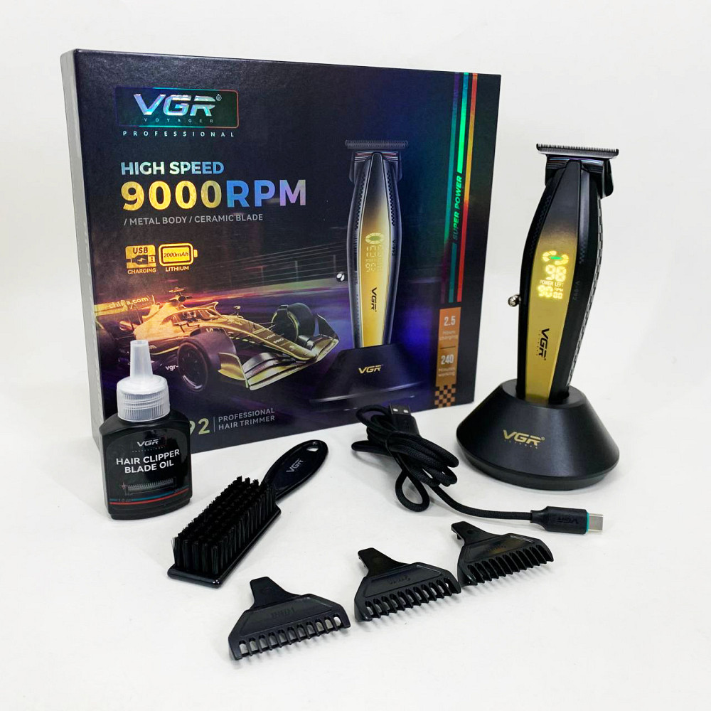 Машинка для стрижки волос и затылка VGR V-992, Малошумная машинка для стрижки волос LO-61 Львов - изображение 9