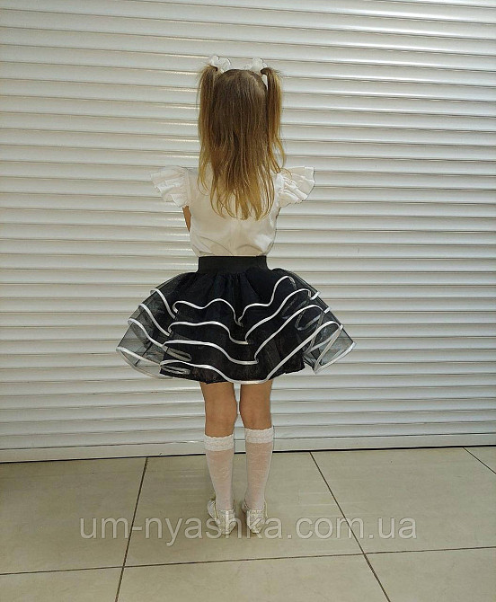 Красивая школьная юбочка с белой бейкой Кривой Рог - изображение 4
