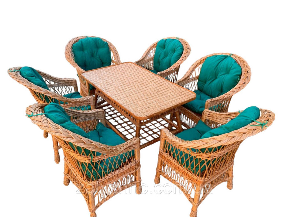 Мебель плетеная с накидками на 6 человек Киев - изображение 9