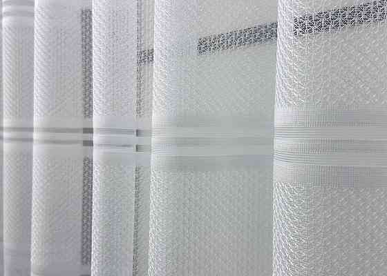 Короткий тюль VR-Textil 1942т Жаккард Белый 300х200 см (42-0882) Киев
