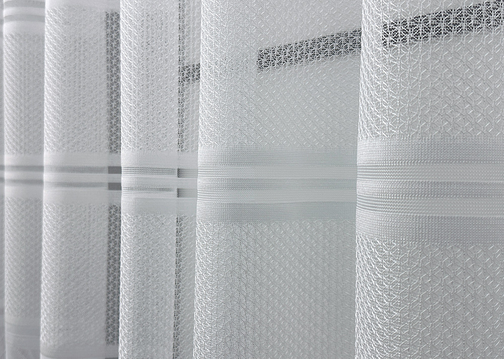 Короткий тюль VR-Textil 1942т Жаккард Белый 300х200 см (42-0882) Киев - изображение 6