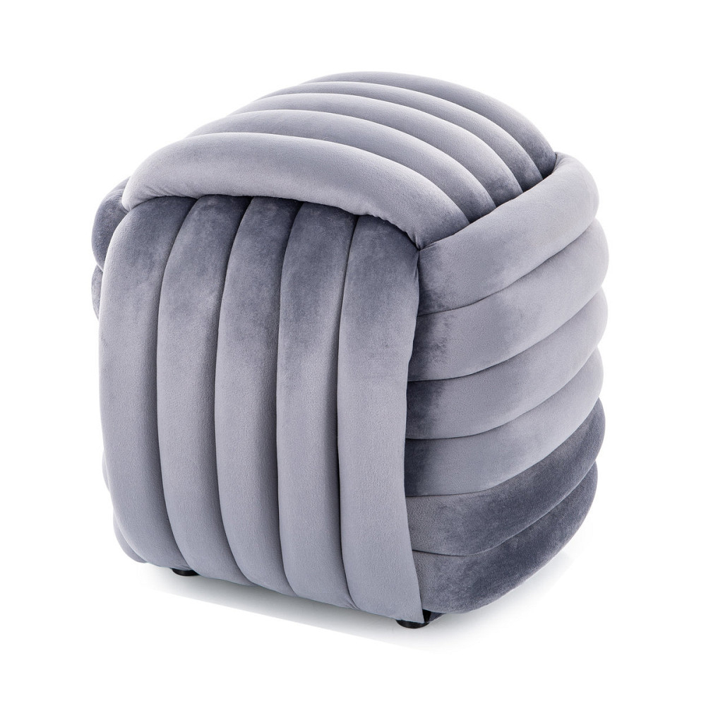 Пуф BRUNI VELVET сірий TAP.252 Днепр - изображение 3