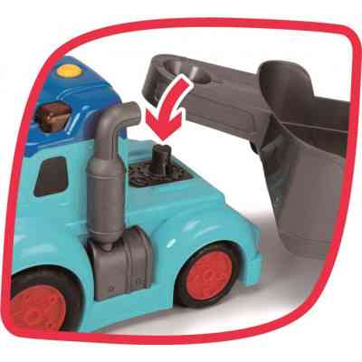 Спецтехніка Dickie Toys Вантажівка АВС "Тедді" зі звук. та світл. ефектами, з причепом та машинкою, 60 см (4119002) Вінниця