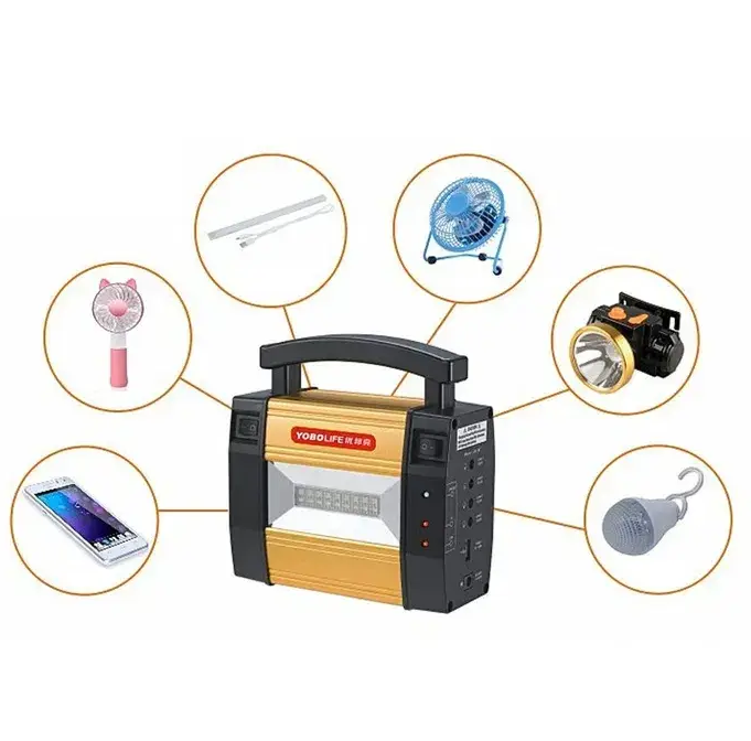 Кемпинговый аккумуляторный фонарь LM-367 (COB + 3xLamp) + солнечная панель + Power Bank (1 режим) Винница - изображение 3