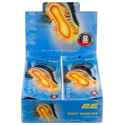 Химическая грелка 2E для ніг розмір M (250 мм), до 8 годин - 20 пар (2E-NAFW8M-DB) Винница - изображение 3