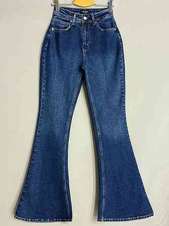 Джинси жіночі Sherocco 7034 кльош від коліна висока посадка стрейчеві сині, синій, 28, 28, 72 см, 98 см Київ