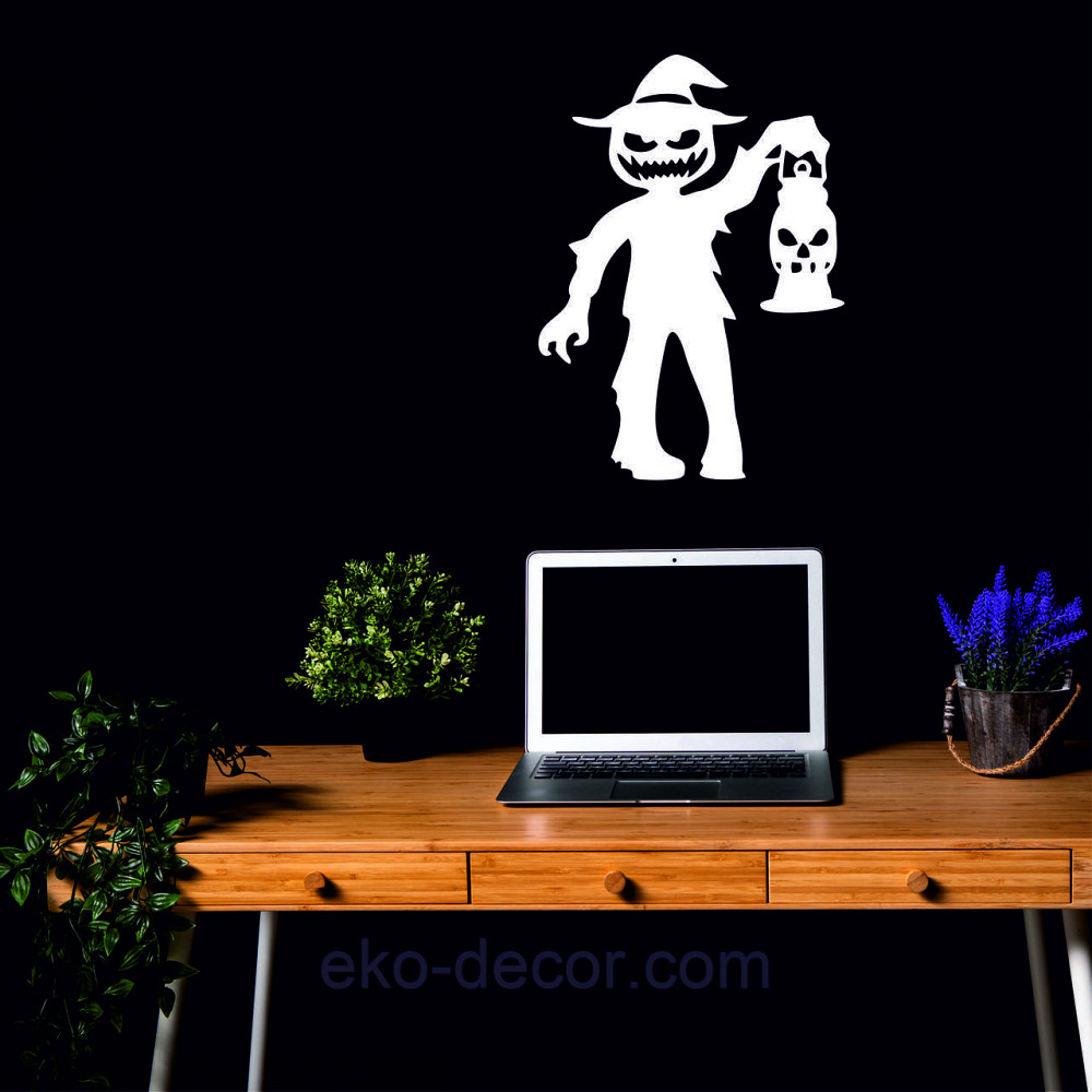 Декоративне настінне Панно «Сілует дітей. Гелловін», Декор на стіну 90*64 см, Білий Київ - фото 6