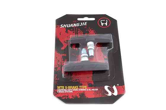 Колодки гальмівні велосипедні (ободні, V-brake) (чорні) (mod:4) Мукачево