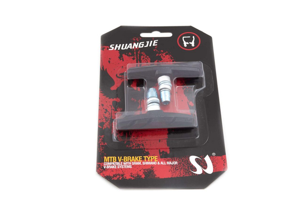 Колодки гальмівні велосипедні (ободні, V-brake) (чорні) (mod:4) Мукачево - фото 1