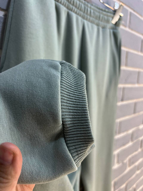 Штаны женские Pepper&mint 24-13 спортивные джоггеры резинка на талии утепленные оливковые, оливковый, L Киев - изображение 8