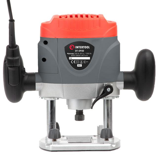 Фрезер, 1,2 кВт, 8000-28000 об/хв, цанга 6-8 мм, макс. глибина 52 мм INTERTOOL DT-0950 Киев - изображение 3