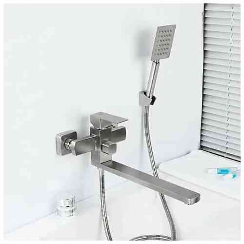 Смеситель для ванны с душевым гарнитуром Frap H802 F22802 сатин Киев