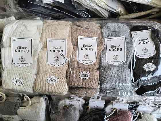Вовняні жіночі шкарпетки з закотом КОРОНА. Набір із 5 шт. Корона Ангора. Розмір 36-41 Київ