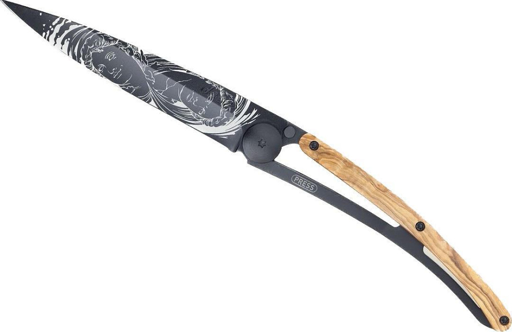 Универсальный Складной Нож с лазерной гравировкой Близнецы Deejo 