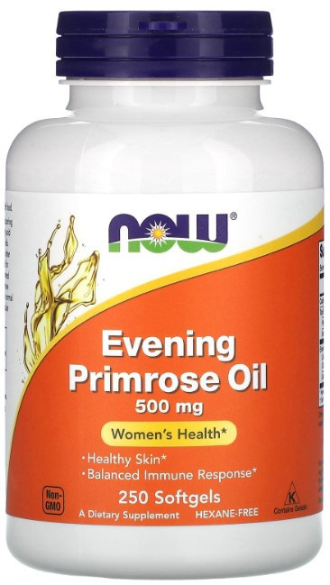 Масло вечерней примулы Now Foods Evening Primrose Oil 500 мг 250 капсул Киев - изображение 1