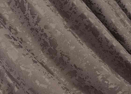 Комплект штор VR-Textil Лен Мрамор 150х270 2шт и Тюль 600х270 1718ш-1276т Какао с белым 71-014/5 Киев