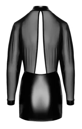 Сукня Noir Handmade F348 Powerwetlook and tulle dress - 3XL Львів