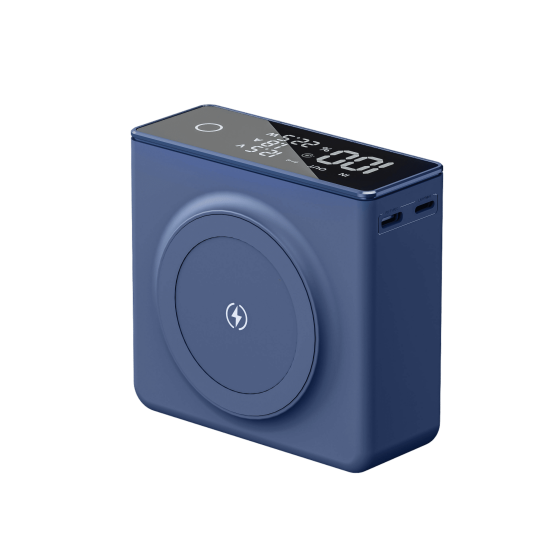 Повербанк Q7 20000 mAh з MagSafe - Темно-синій Киев