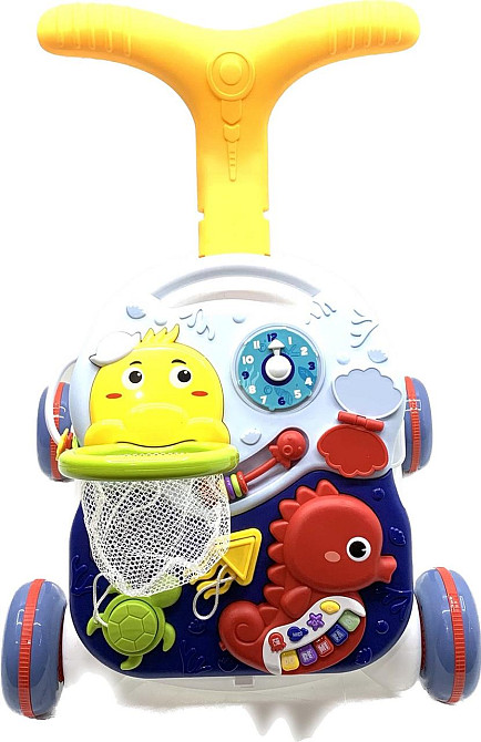 Каталка-ходунки Tiibaby ігровий центр 3 в 1 Перші кроки Синій (66548-66549) Чернігів - фото 1