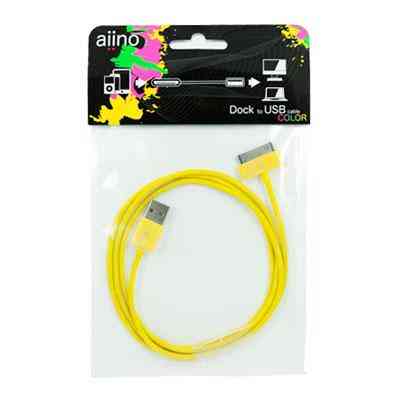 USB кабель для iPhone та iPad "Aiino", жовтий Рівне