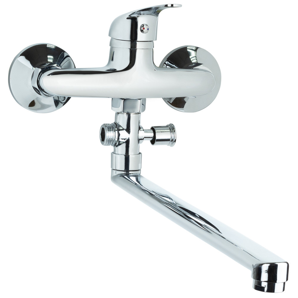 TAU Смеситель TN Ø35 для ванны гусак прямой 350мм дивертор выносной картриджный TAU TN-3C242C ( Коломыя - изображение 1