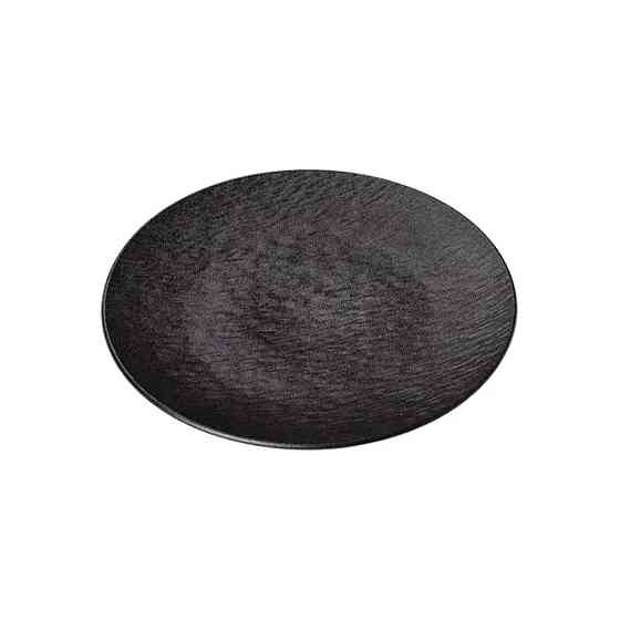 Тарілка сервірувальна порцелянова 25 см чорна HP-7-727 Коломия