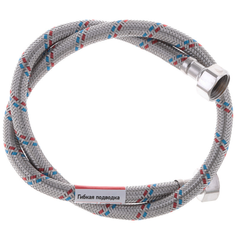 Гнучкий шланг для підключення води гайка 1/2'' - гайка 1/2'' (80 см) Zerix (ZX1553)   ( 24352 ) Харків - фото 2