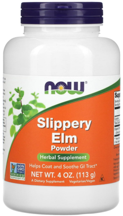 Скользкий вяз порошок Now Foods Slippery Elm 113 г Киев
