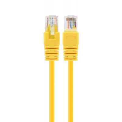 Патч-корд 1м UTP cat 6 CCA yellow Cablexpert (PP6U-1M/Y) Винница