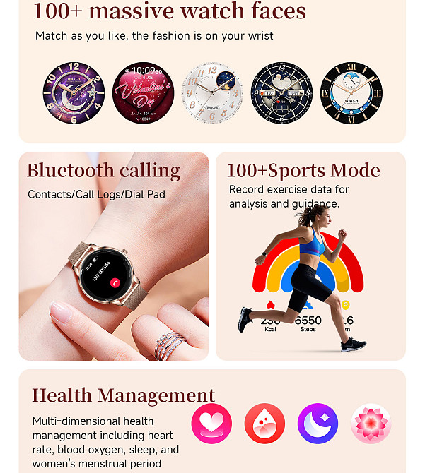 Розумний смарт-годинник Smart Brilliant Slim Silver Rubber (2 ремінці) Вінниця - фото 6