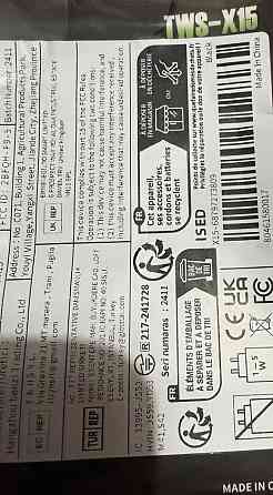 Оригинальные TWS-Х15 беспроводные наушники. Харьков
