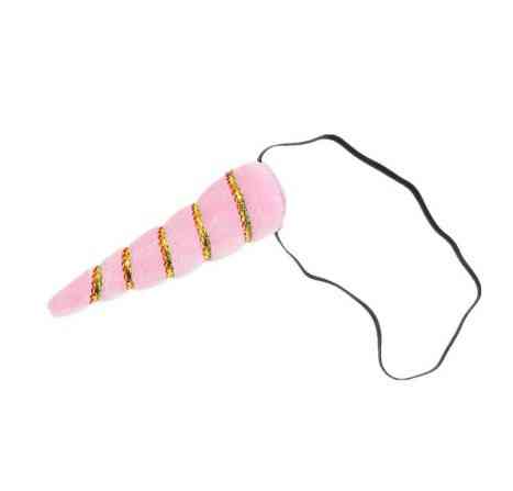 Дитяча пов'язка "Єдиноріг", рожева - висота рогу 14см, окружність універсальна (на резинці) Київ