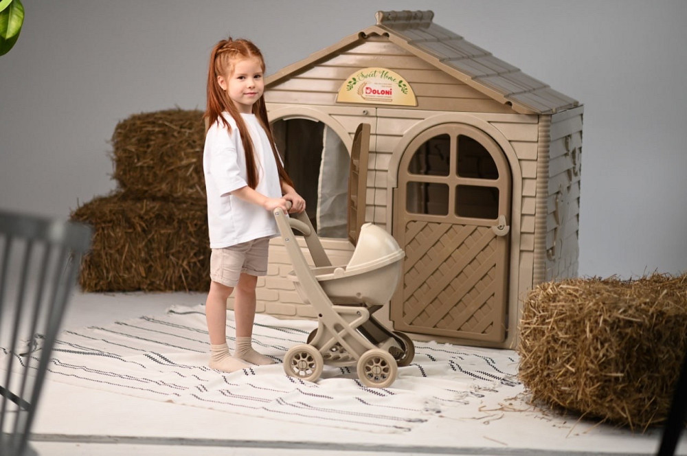 ЭКО Детский игровой домик со шторками на основе пшеничной соломы DOLONI 02550/s01eco Киев - изображение 10