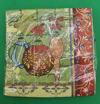 Серветка (ЗЗхЗЗ, 20шт) LuxyНГ Украшеня для ялинки (1 пач.) Харків