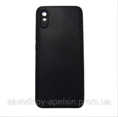 Xiaomi Redmi 9A 9А Силіконовий чохол Карбон (чорний) Одеса - фото 1