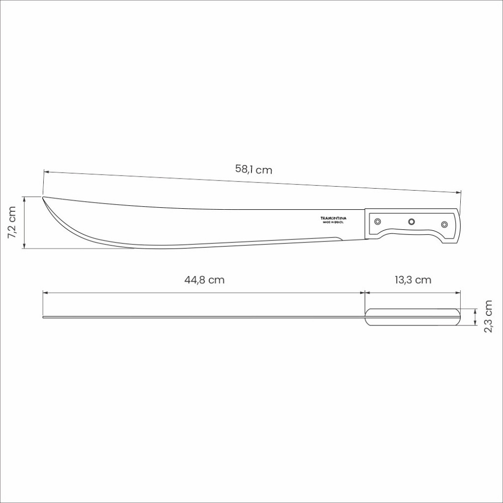 Нож мачете Tramontina, 450 мм (7081446) Киев - изображение 4