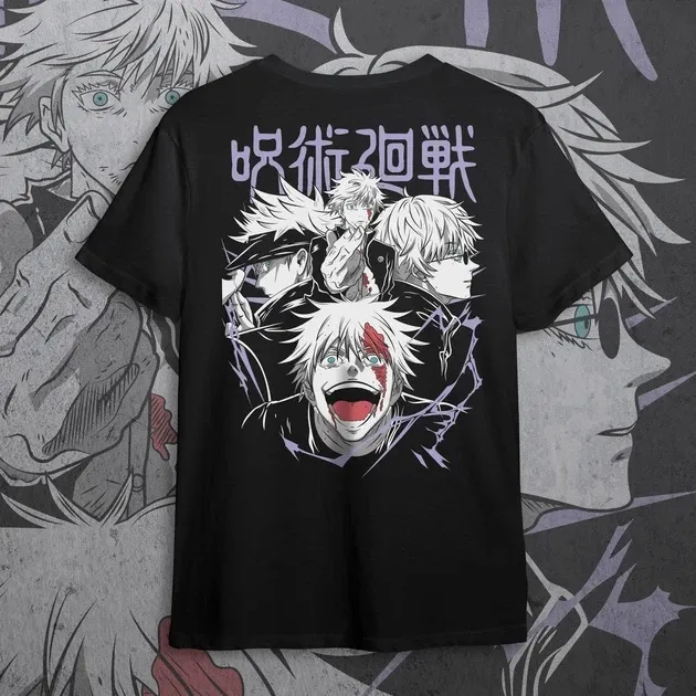 Футболка чоловіча з  принтом Магическая Битва Сатору Годжо Hollow Purple Розмір 48 Дніпро - фото 3