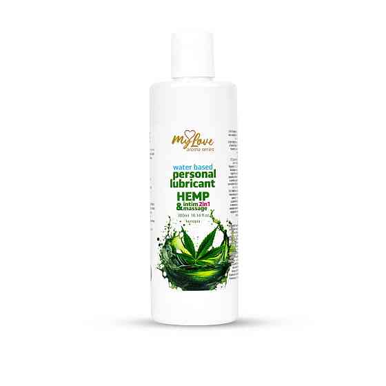 2в1 лубрикант та масажний гель - MyLove Aroma Series Intim&Massage Hemp, 300 мл Sex Aura Київ