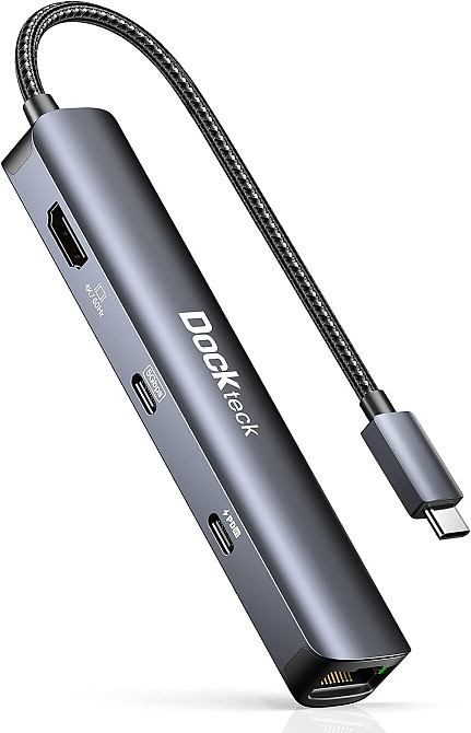 Концентратор DockTeck dd0025 6-in-1 USB-C Hub Луцьк - фото 1